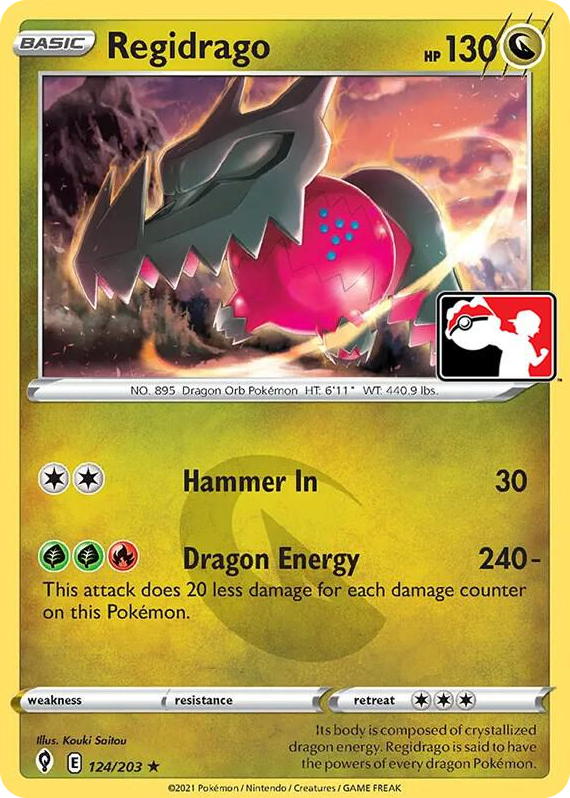 0124 Regidrago Rare Prize Pack Series Cards