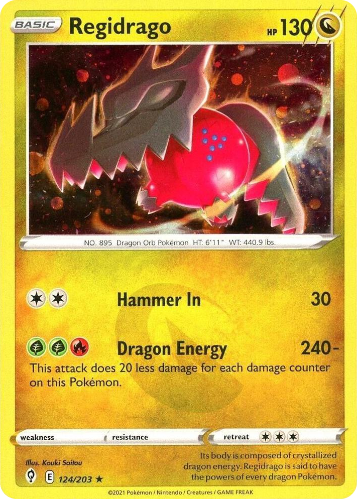 0124 Regidrago - 124/203 (Cosmos Holo) Holo Rare Miscellaneous Cards & Products