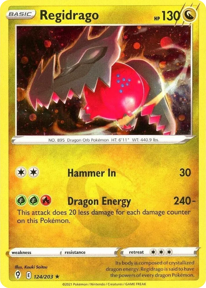 0124 Regidrago - 124/203 (Cosmos Holo) Holo Rare Miscellaneous Cards & Products