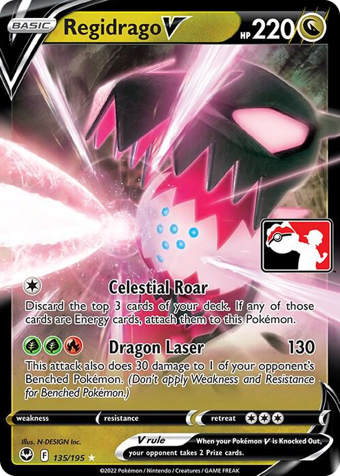 0135 Regidrago V Ultra Rare Prize Pack Series Cards