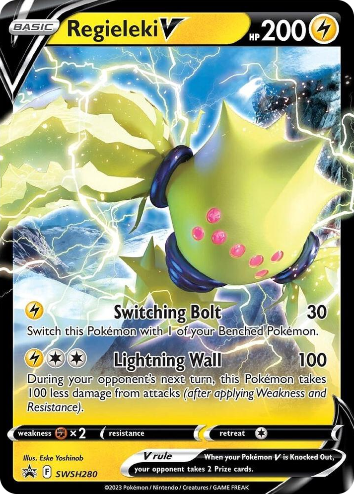 0280 Regieleki V - SWSH280 Promo Sword & Shield Promo Cards