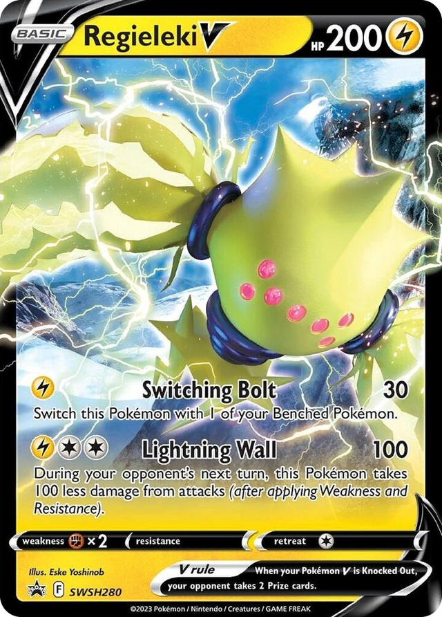 0280 Regieleki V - SWSH280 Promo Sword & Shield Promo Cards