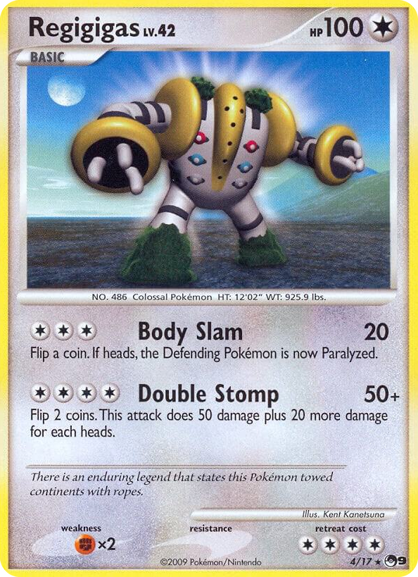 0004 Regigigas Rare POP Series 9