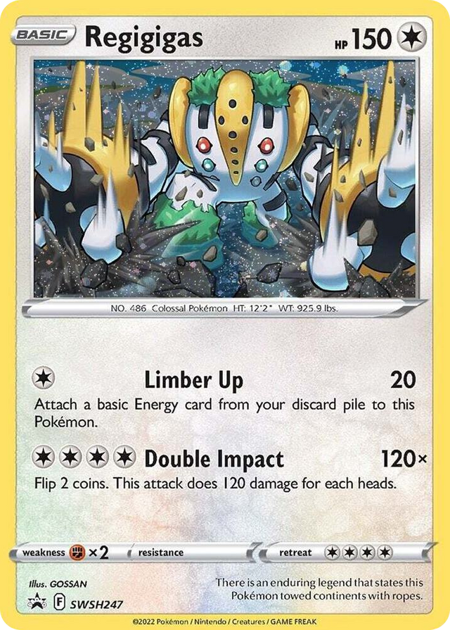 0247 Regigigas - SWSH247 (Cosmos Holo) Promo Sword & Shield Promo Cards