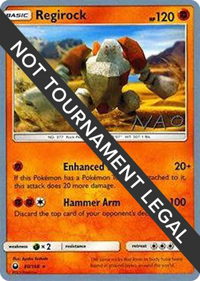 0080 Regirock - 2018 (Naohito Inoue) Rare World Championship Decks