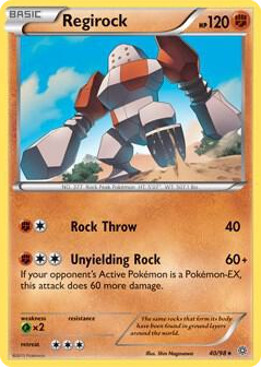 0040 Regirock - 40/98 (XY Ancient Origins) Holo Rare Deck Exclusives