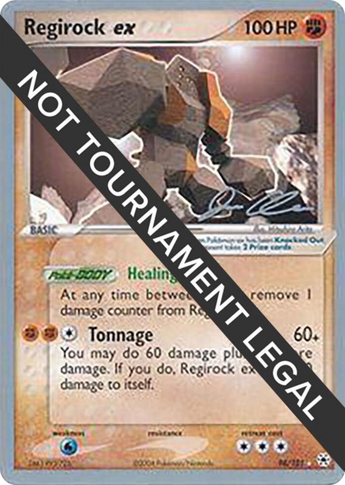 0098 Regirock ex - 2006 (Jason Klaczynski) Ultra Rare World Championship Decks