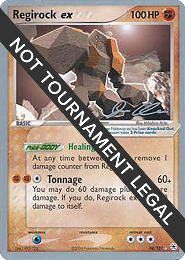 0098 Regirock ex - 2006 (Jason Klaczynski) Ultra Rare World Championship Decks