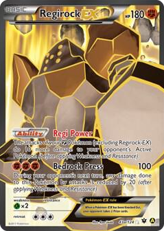 0043a Regirock EX - 43a/124 Promo Alternate Art Promos