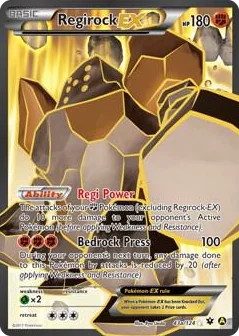 0043a Regirock EX - 43a/124 Promo Alternate Art Promos