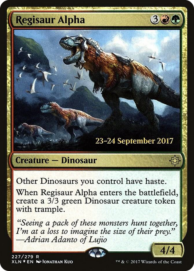 0227 Regisaur Alpha R Prerelease Cards