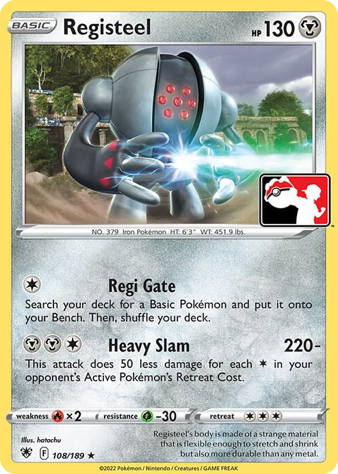 0108 Registeel Rare Prize Pack Series Cards