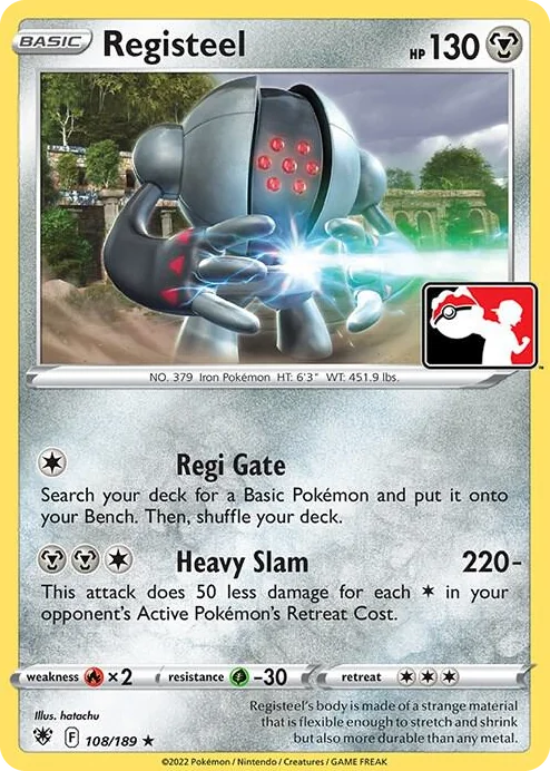 0108 Registeel Rare Prize Pack Series Cards
