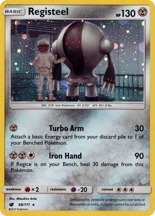 0068 Registeel - 68/111 (Cosmos Holo) Promo SM Promos