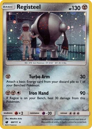 0068 Registeel - 68/111 (Cosmos Holo) Promo SM Promos
