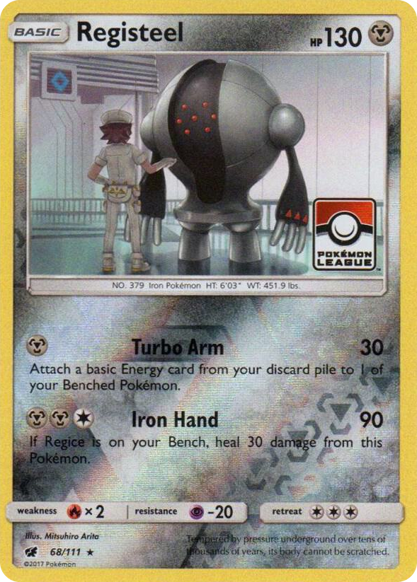 0068 Registeel - 68/111 (Pokemon League) Promo League & Championship Cards