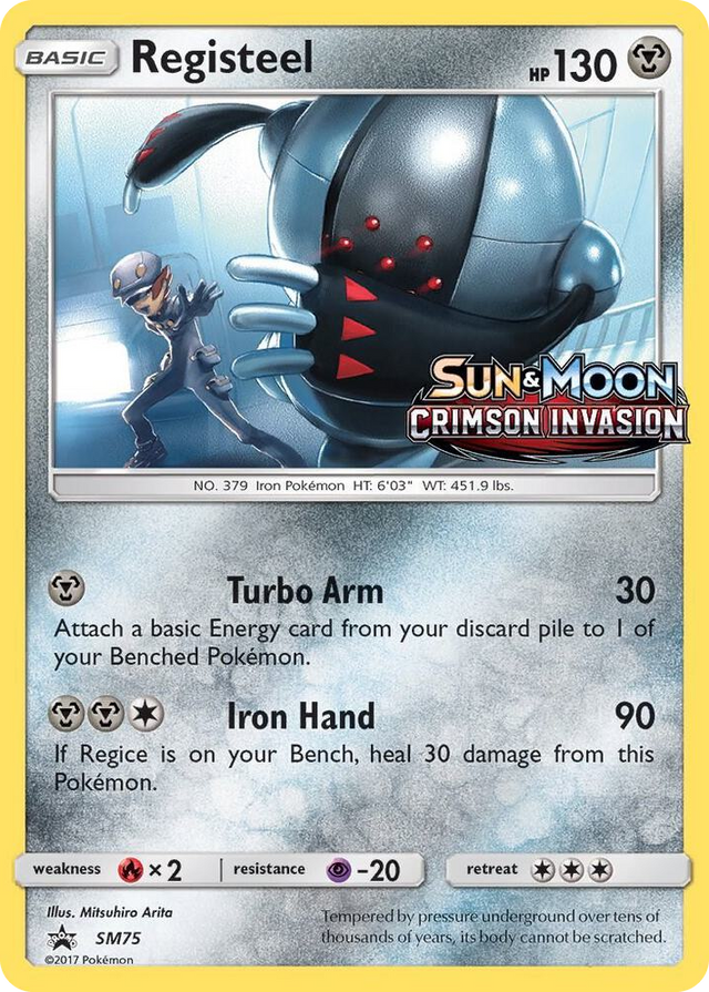 SM075 Registeel - SM75 (Prerelease) Promo SM Promos