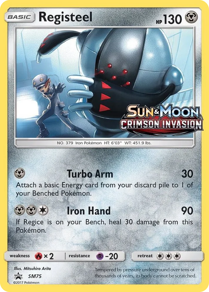SM075 Registeel - SM75 (Prerelease) Promo SM Promos