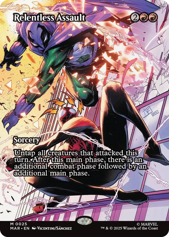 0025 Relentless Assault (Borderless) M Marvel Universe Eternal-Legal