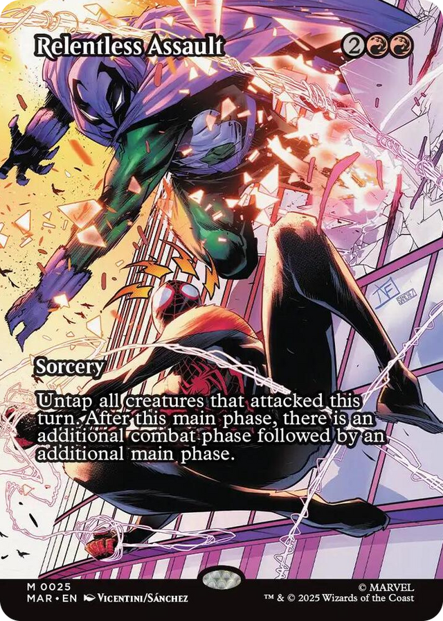 0025 Relentless Assault (Borderless) M Marvel Universe Eternal-Legal