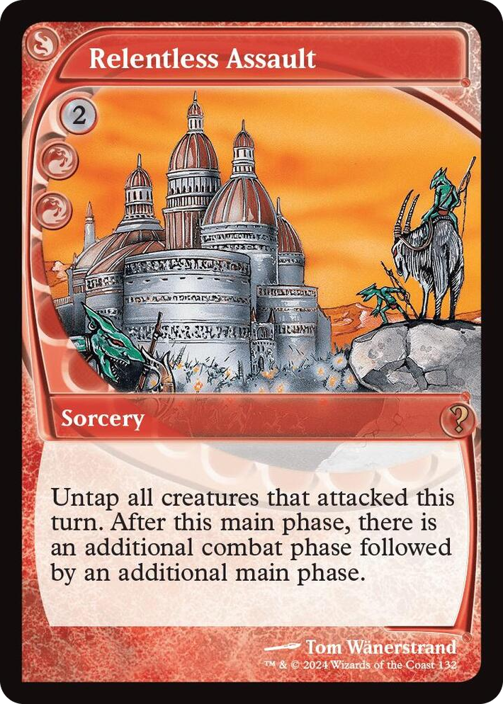 0132 Relentless Assault (Future Sight) R Mystery Booster 2