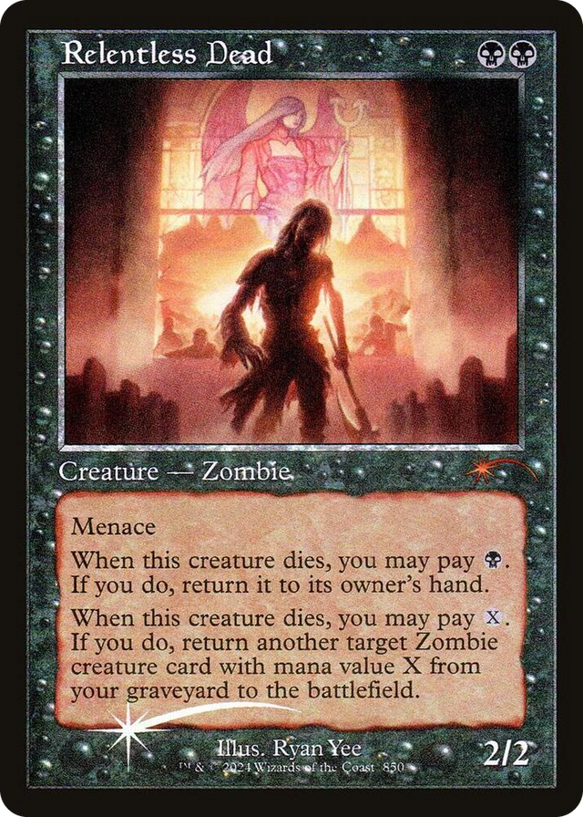 0850 Relentless Dead (Retro Frame) M Secret Lair Drop Series