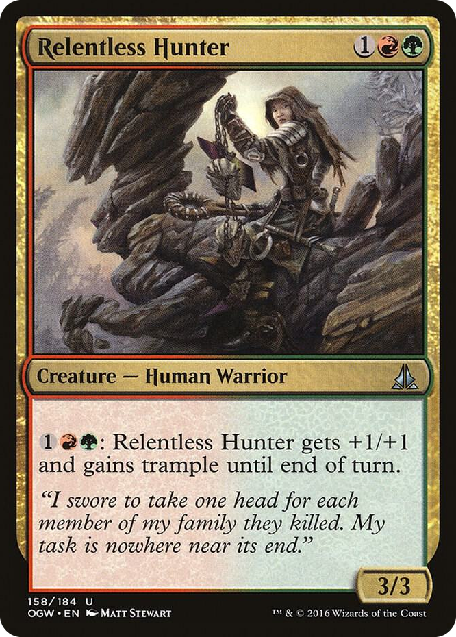 Relentless Hunter #158 U - Oath of the Gatewatch Pokemon card