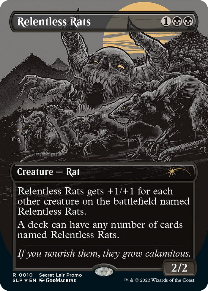 Relentless Rats (0010) #10 R - Secret Lair Showdown Pokemon card