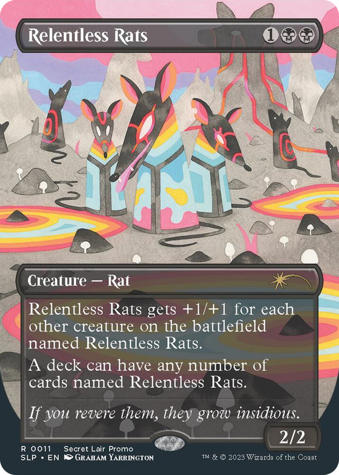 Relentless Rats (0011) #11 R - Secret Lair Showdown Pokemon card