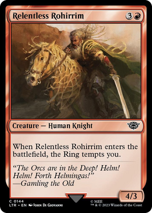 0144 Relentless Rohirrim C Universes Beyond: The Lord of the Rings: Tales of Middle-earth