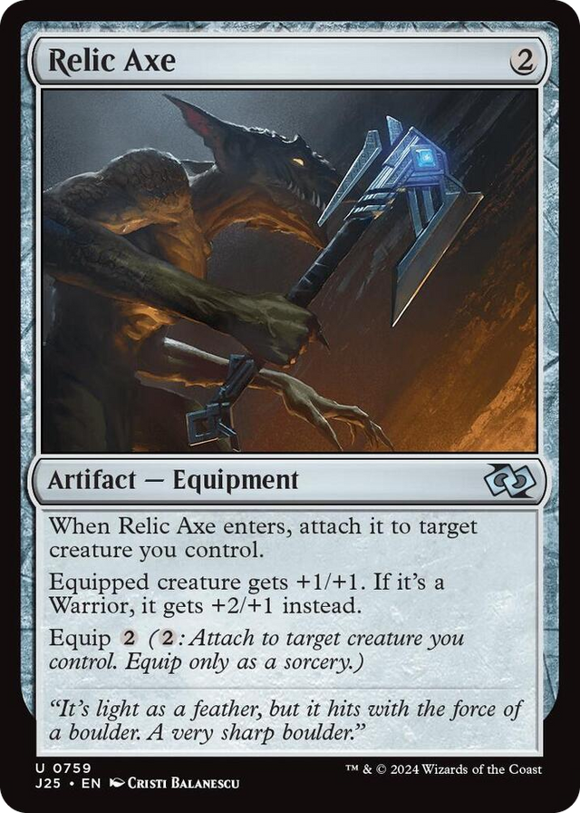 0759 Relic Axe U Foundations Jumpstart