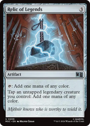 0209 Relic of Legends U Commander: Marvel Super Heroes