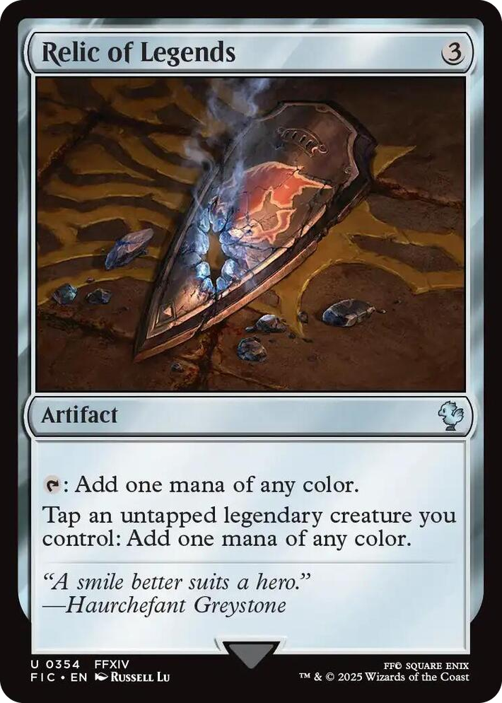 0354 Relic of Legends U Commander: FINAL FANTASY