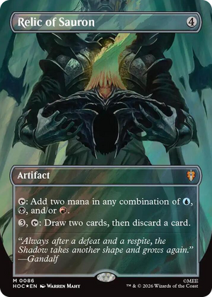 0086 Relic of Sauron (Borderless) (Surge Foil) M The Hobbit: Eternal-Legal