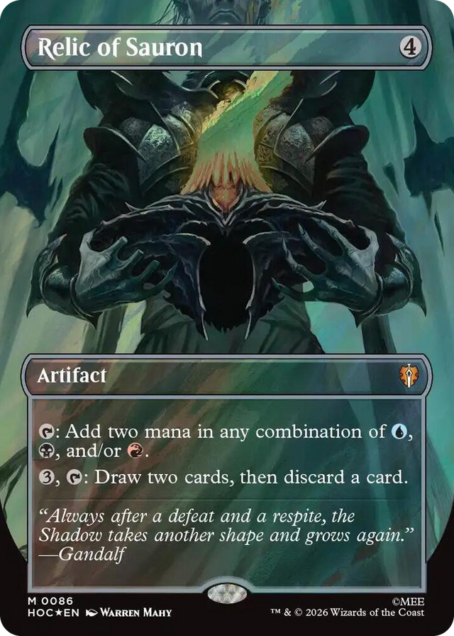 0086 Relic of Sauron (Borderless) (Surge Foil) M The Hobbit: Eternal-Legal
