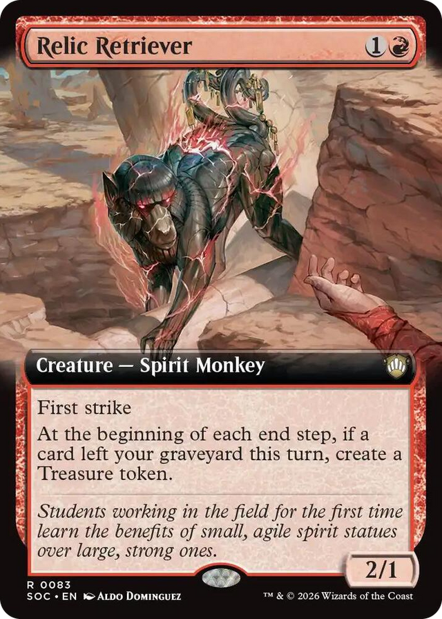 0083 Relic Retriever (Extended Art) R Commander: Secrets of Strixhaven