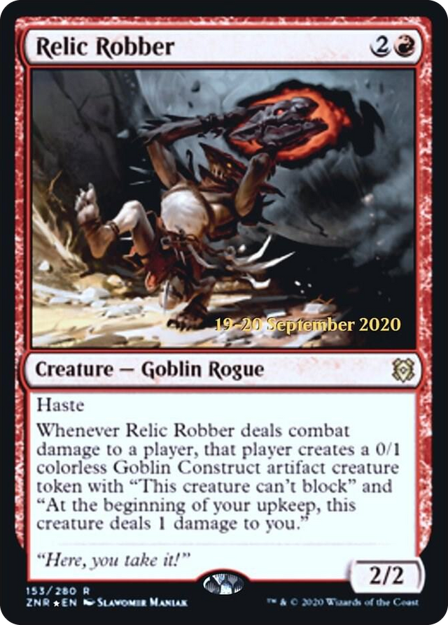 0153 Relic Robber R Prerelease Cards
