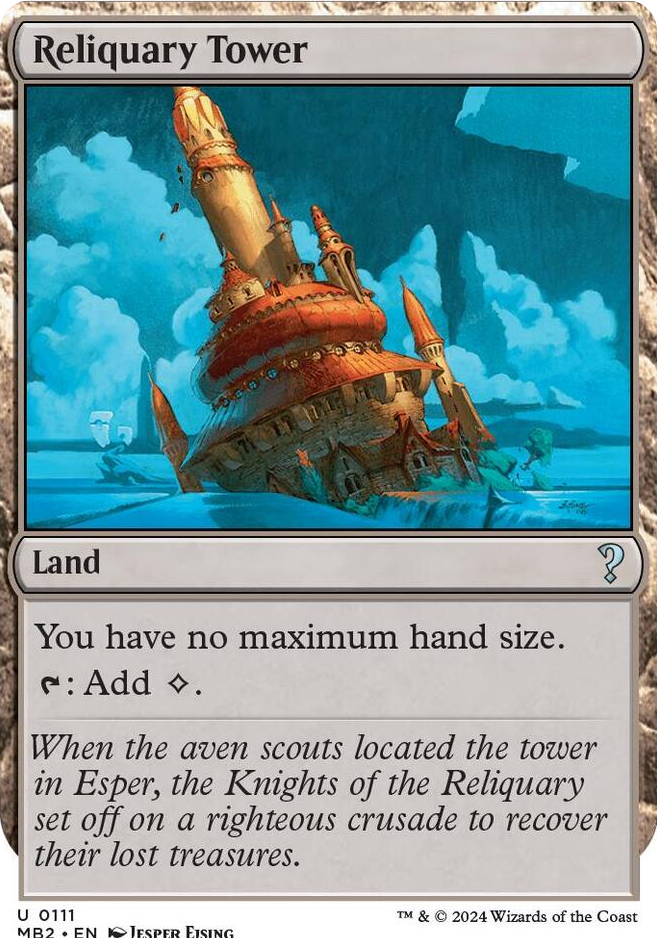 0111 Reliquary Tower (White Border) U Mystery Booster 2