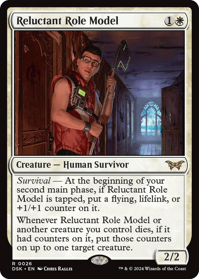 Reluctant Role Model (0026) #26 R - Duskmourn: House of Horror Pokemon card