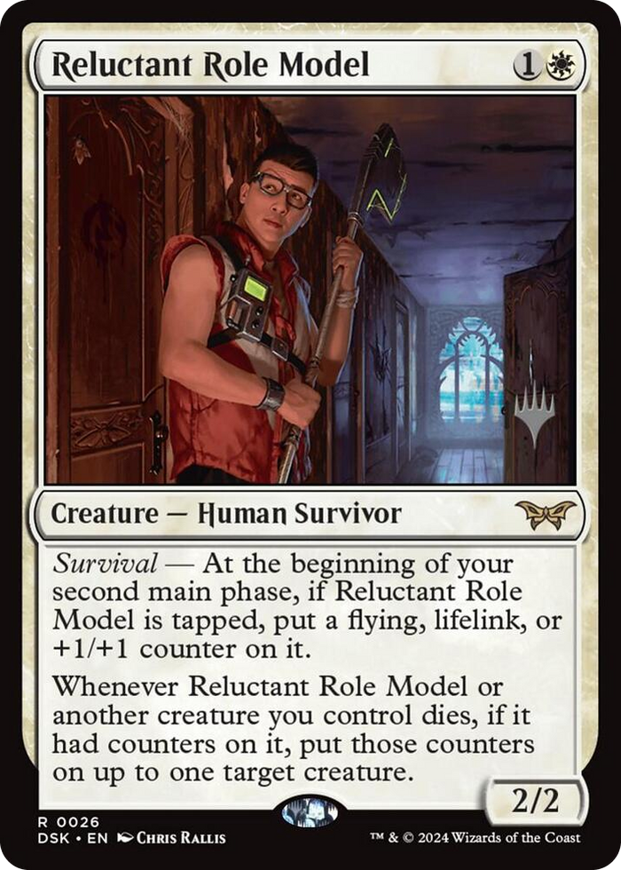 Reluctant Role Model #26 R - Promo Pack: Duskmourn: House of Horror Pokemon card