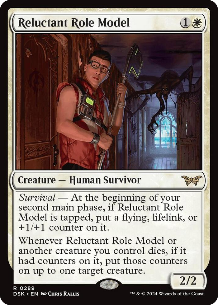 Reluctant Role Model (0289) #289 R - Duskmourn: House of Horror Pokemon card