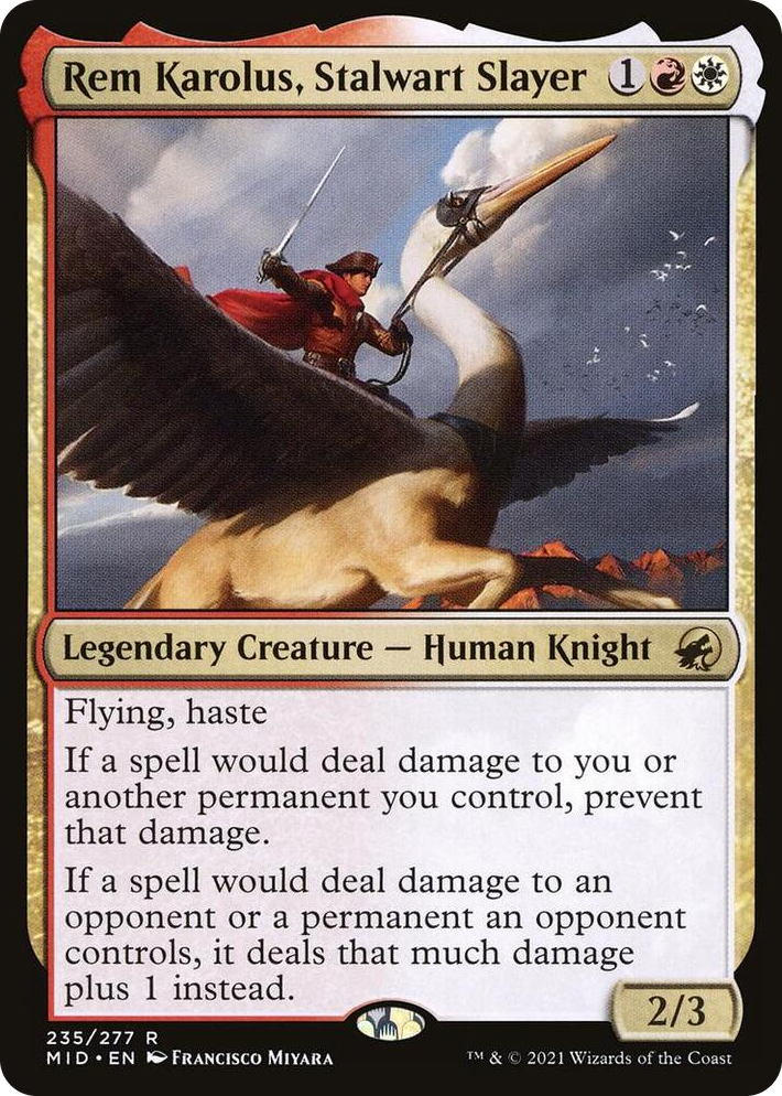 0235 Rem Karolus, Stalwart Slayer R Innistrad: Midnight Hunt
