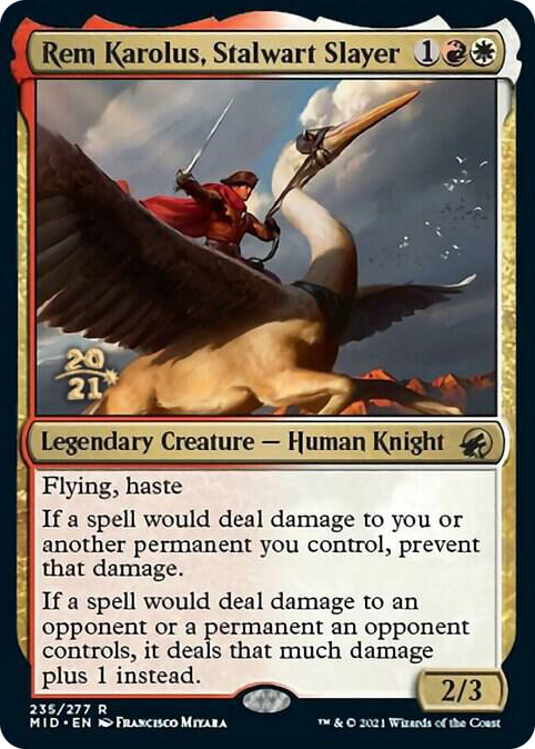 Rem Karolus, Stalwart Slayer #235 R - Prerelease Cards Pokemon card