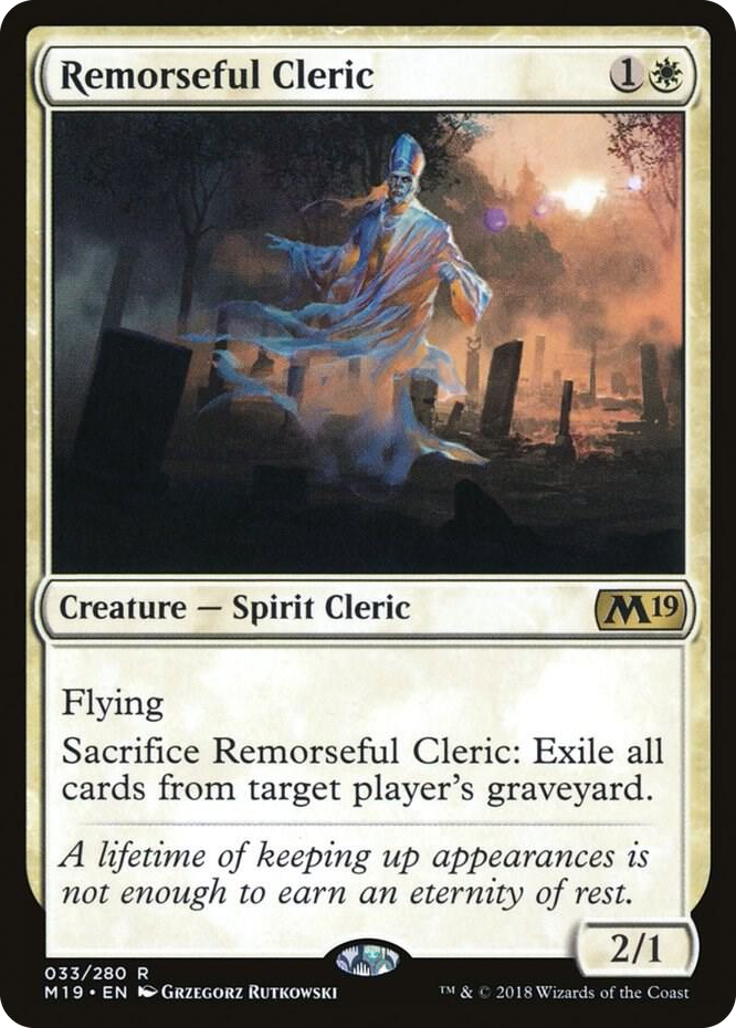 0033 Remorseful Cleric R Core Set 2019