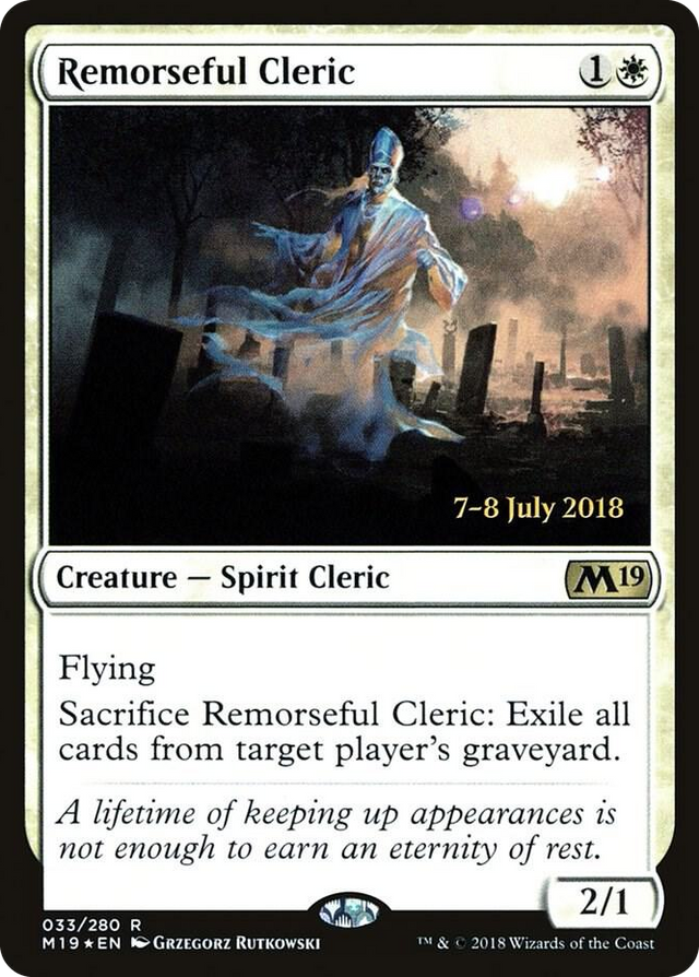 0033 Remorseful Cleric R Prerelease Cards