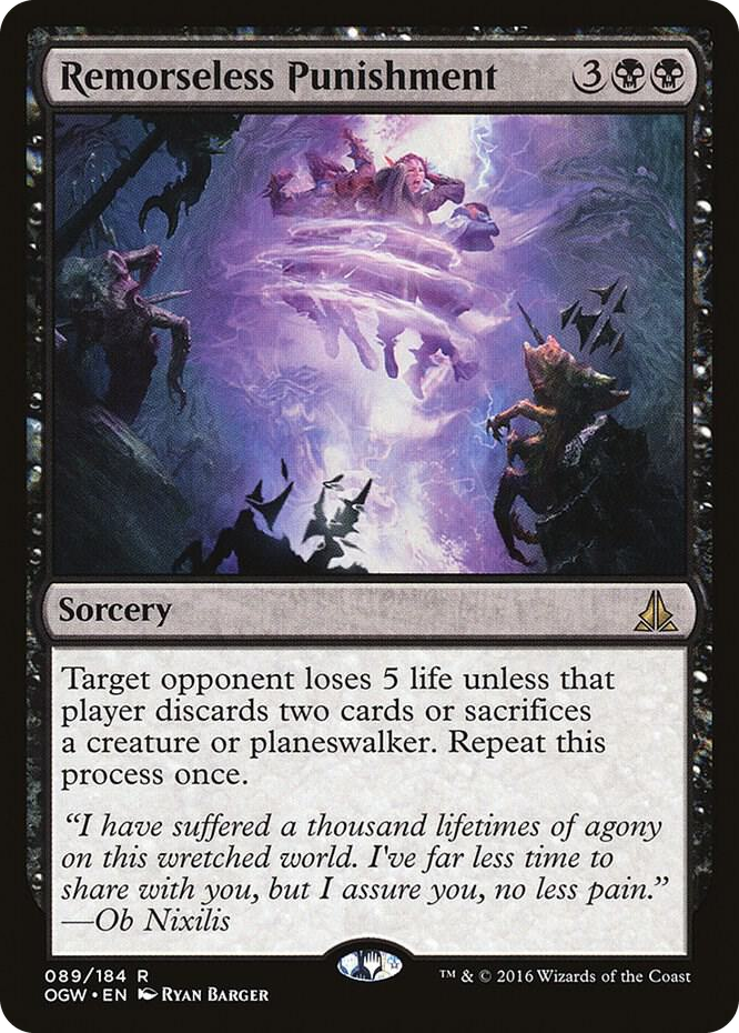 Remorseless Punishment #89 R - Oath of the Gatewatch Pokemon card