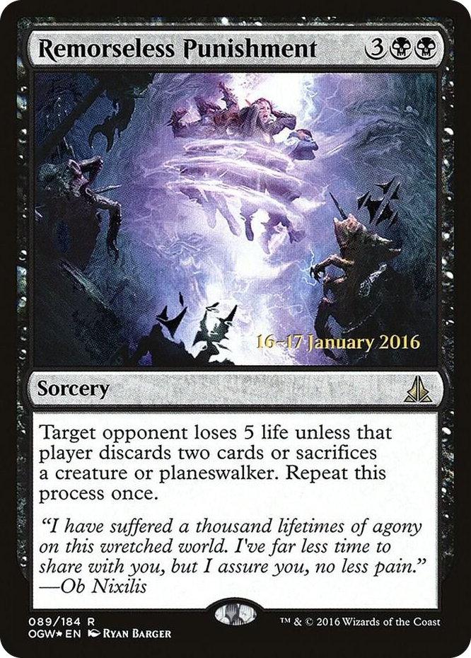 Remorseless Punishment #89 R - Prerelease Cards Pokemon card