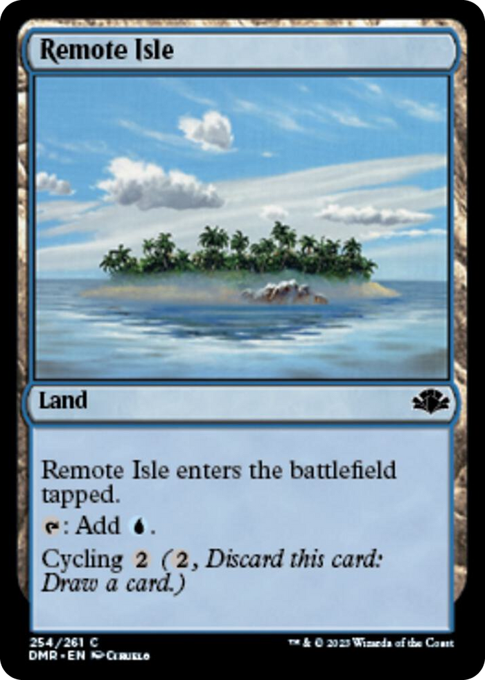 Remote Isle #254 C - Dominaria Remastered Pokemon card