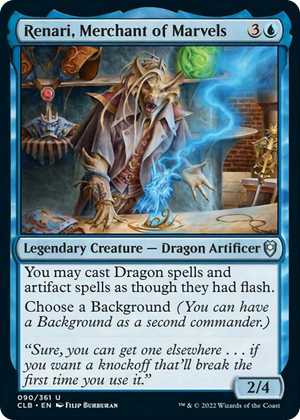 0090 Renari, Merchant of Marvels U Commander Legends: Battle for Baldur's Gate