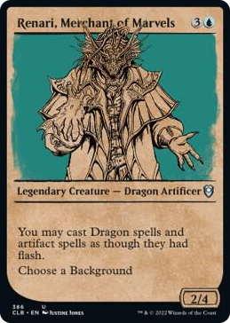 0386 Renari, Merchant of Marvels (Showcase) U Commander Legends: Battle for Baldur's Gate